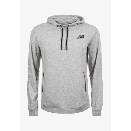 New Balance 247 Sport Hooded Pullover Athletic Grey