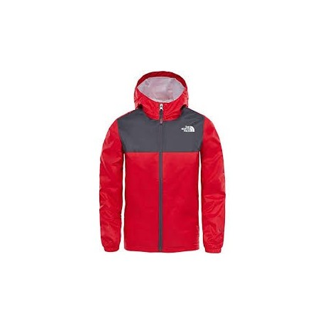 The North Face GIACCA IMPERMEABILE BAMBINO ZIPLINE TNF RED/GRAPHITE GREY