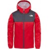 The North Face GIACCA IMPERMEABILE BAMBINO ZIPLINE TNF RED/GRAPHITE GREY