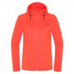 The North Face W INGE FALLS HOODIE FIRE BRICK RED