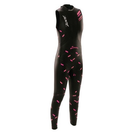 Zoot Women's Wahine 1 Sleeveless Wetsuit black/hot pink muta