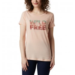 Columbia T-shirt Hidden Lake™ W Peach Cloud Heather. XS