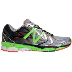 New Balance 1080 V4 RUNNING GRIGIO/NERO/VERDE/ARANCIO