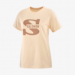 SALOMON OUTLIFE BIG LOGO Donna - T-shirt maniche corte da donna NUDE