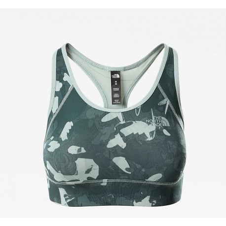 The North Face BOUNCE-B-GONE BRA CON STAMPA DONNA JADEITE GREEN SCATTERSHOT PRINT