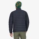 PATAGONIA Men's Down Sweater Jacket Smolder Blue w/Textile Green
