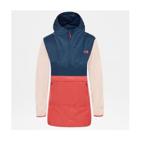 The North Face GIACCA DONNA FANORAK 2.0 spiced coral multi