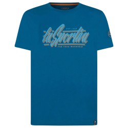 LA SPORTIVA RETRO T-SHIRT SPACE BLUE