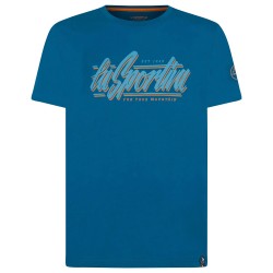 LA SPORTIVA RETRO T-SHIRT SPACE BLUE TAGLIA XL