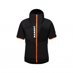 MAMMUT Aenergy IN Hybrid Hooded Vest Men Black-vibrant orange