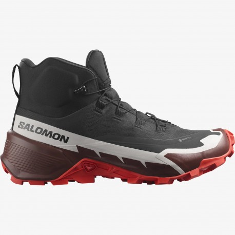 CROSS HIKE 2 MID GORE-TEX Scarponi da trekking da uomo Black / Bitter Chocolate / Fiery Red