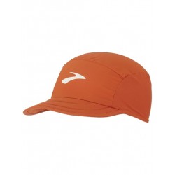BROOKS LIGHTWEIGHT PACKABLE HAT  red clay