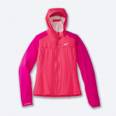 BROOKS High Point Waterproof Jacket  Hyper Pink/Fuchsia DONNA