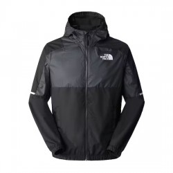 THE NORTH FACE GIACCA A VENTO MOUNTAIN ATHLETICS CON CERNIERA INTEGRALE DA UOMO TNF BLACK/ASPHALT GREY