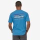 PATAGONIA Men's P-6 Mission Organic T-Shirt Anacapa Blue
