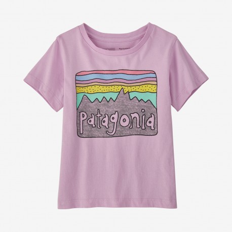 PATAGONIA Baby Regenerative Organic Certified™ Cotton Fitz Roy Skies T-Shirt DRAGON PURPLE