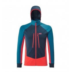 Millet Men's wind resistant jacket - red PIERRA MENT II JKT M fire/cosmic blue