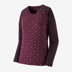 PATAGONIA  Women's Capilene® Midweight Crew Fire Floral: Night Plum