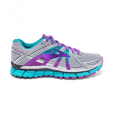 Brooks ADRENALINE GTS 17 W SILVER/PURPLE CACTUS FLOWER/BLUE BIRD