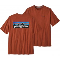 PATAGONIA Men's P-6 Logo Responsibili-Tee QUARTZ CORAL