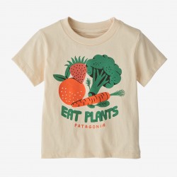 PATAGONIA Baby Graphic T-Shirt Farm Snacks: Undyed Natural