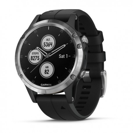 Garmin FNIX 5 PLUS Silver con Black band