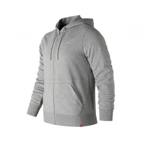 New Balance Essentials Full Zip Hoodie Athletic Grey