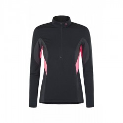 Montura RUN SOFT ZIP MAGLIA WOMAN NERO/ROSA SUGAR 