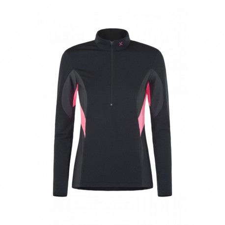 Montura RUN SOFT ZIP MAGLIA WOMAN NERO/ROSA SUGAR 