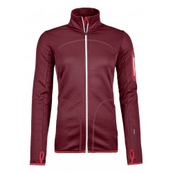 Ortovox FLEECE JACKET W MERINO FLEECE DARK BLOOD taglia L