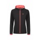 Montura SPORTING HOODY JACKET WOMAN NERO/CORAL FLUO