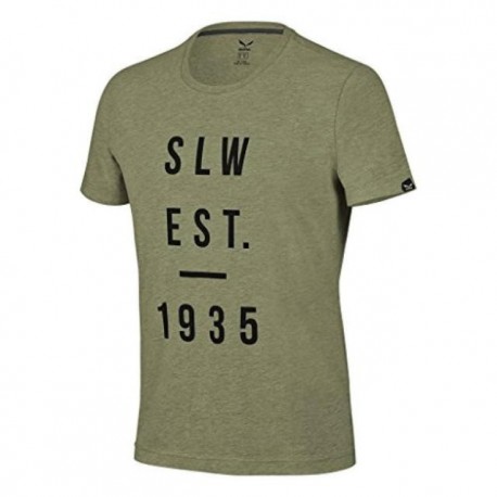 Salewa THOM TEE - MAGLIA UOMO oil green