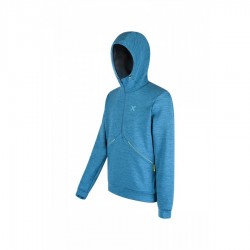 Montura HELGAFELL ZIP HOODY MAGLIA blu ottanio/giallo fluo