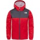 The North Face GIACCA IMPERMEABILE BAMBINO ZIPLINE TNF RED/GRAPHITE GREY