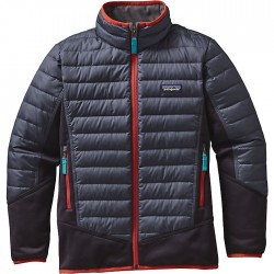 Patagonia BOY'S DOWN HYBRID JKT SMOLDER BLUE
