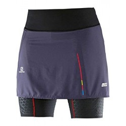 Salomon S-LAB EXO SKORT W BLACK/NIGHTSHADE GREY