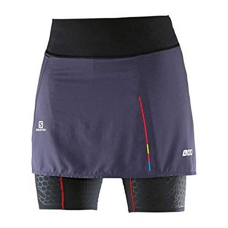 Salomon S-LAB EXO SKORT W BLACK/NIGHTSHADE GREY