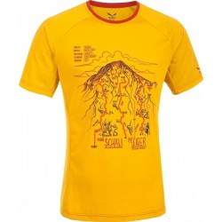 Salewa GHILINI PIOLA DRY'TON UOMO MANICA CORTA T-SHIRT NUGGET GOLD