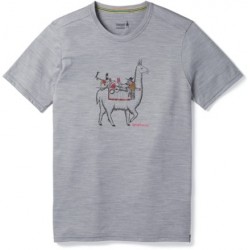 Smartwool MERINO SPORT 150 LLAMA AVENTURE TEE LIGHT GREY HEATHER