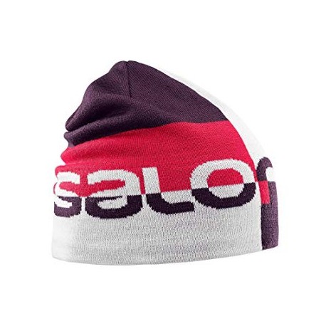 Salomon GRAPHIC BEANIE white/maverick/barbados c