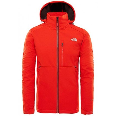 The North Face GIACCA SOFTSHELL CON CAPPUCCIO UOMO KABRU fiery red