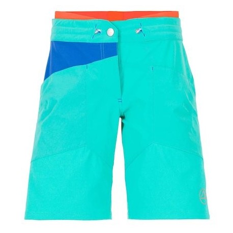 La Sportiva TX SHORT W ABBIGLIAMENTO DA ARRAMPICATA - DONNA aqua/marine blue