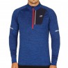 New Balance NB Heat Half Zip Team Royal Heather NO IMG