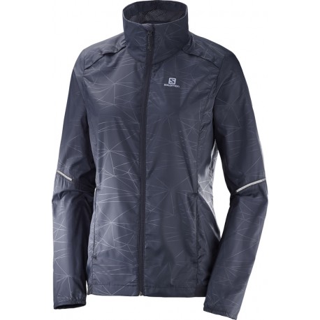 Salomon AGILE WIND JKT WOMAN GRAPHITE