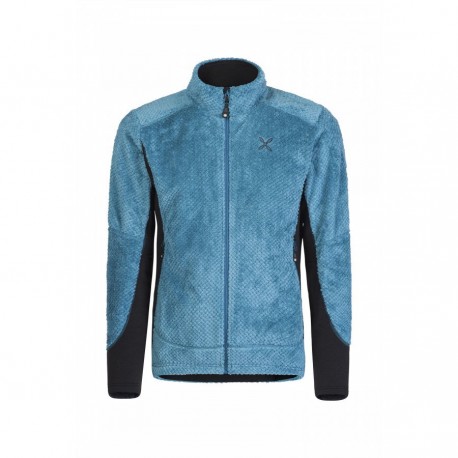 Montura SOFT PILE JACKET blu ottanio