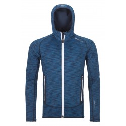 Ortovox FLEECE SPACE DYED HOODY M blue sea blend