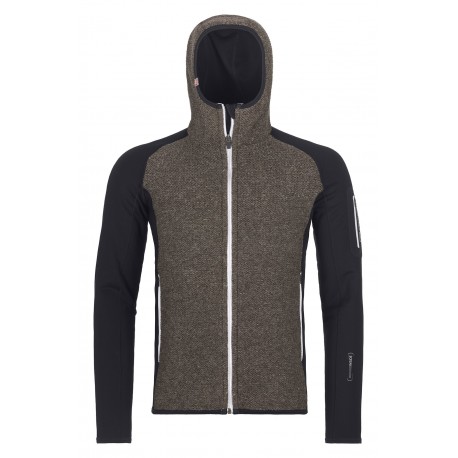 Ortovox FLEECE PLUS CLASSIC KNIT HOODY M MERINO FLEECE PLUS BLACK RAVEN