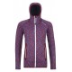 Ortovox FLEECE SPACE DYED HOODY W DARK BLOOD BLEND