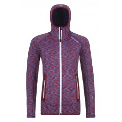 Ortovox FLEECE SPACE DYED HOODY W DARK BLOOD BLEND