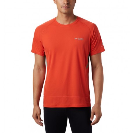 COLUMBIA T-shirt da running Titan Ultra II Short Sleeve M WILDFIRE